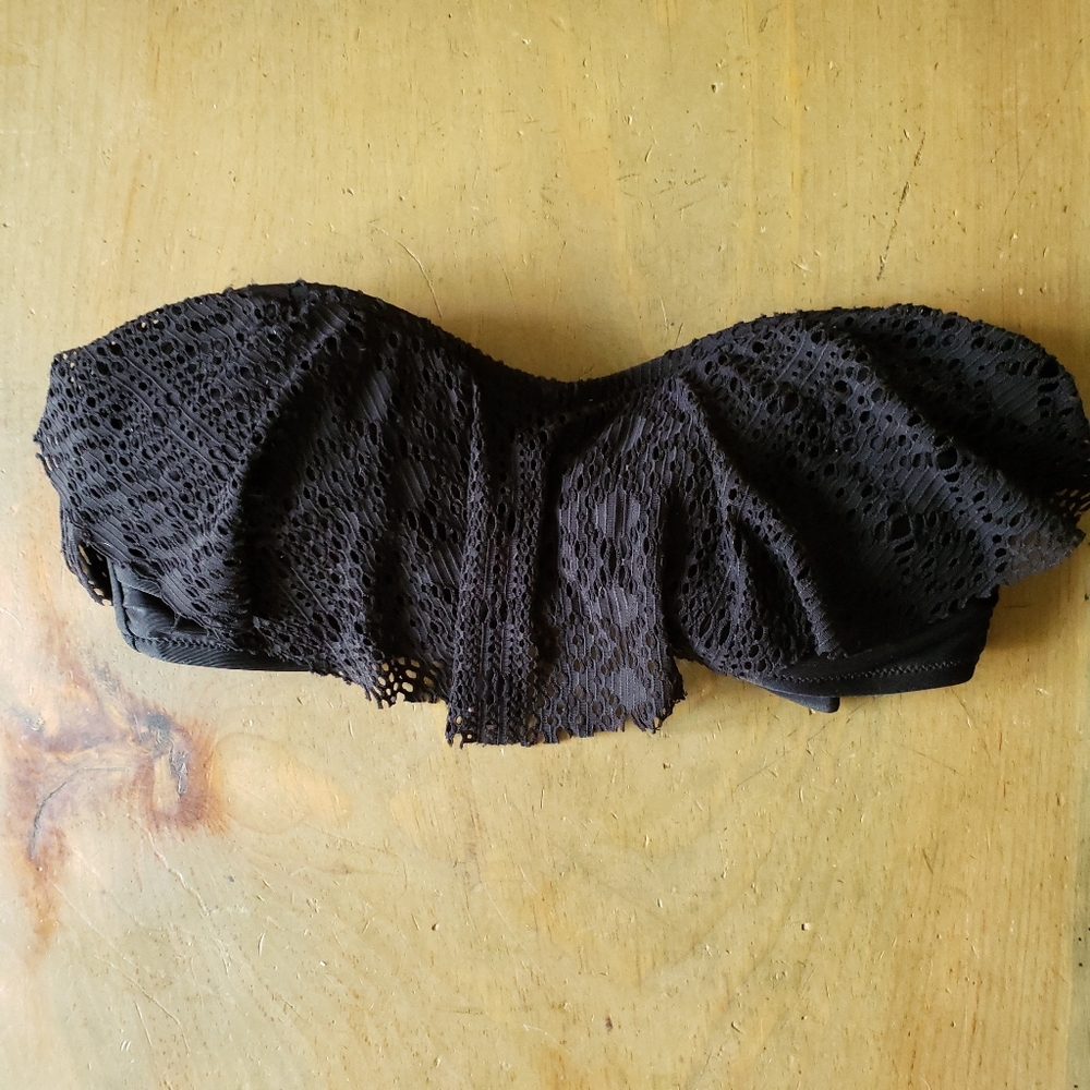 AEO Bandeau Lace Eyelet Cute & Sexy Strapless Bikini S